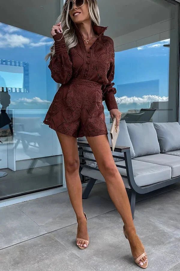 Jasmin Lace Embroidered Co-Ord Set