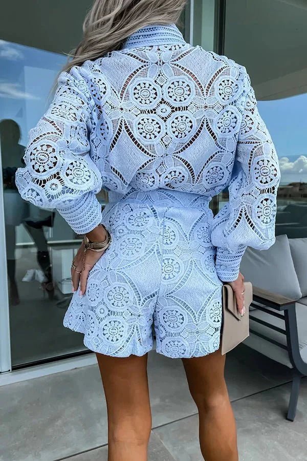 Jasmin Lace Embroidered Co-Ord Set