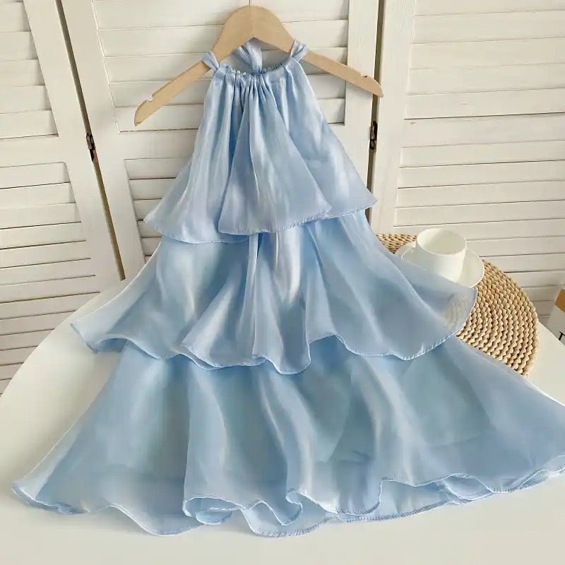 Amelia Organza Halterneck Mini Dress