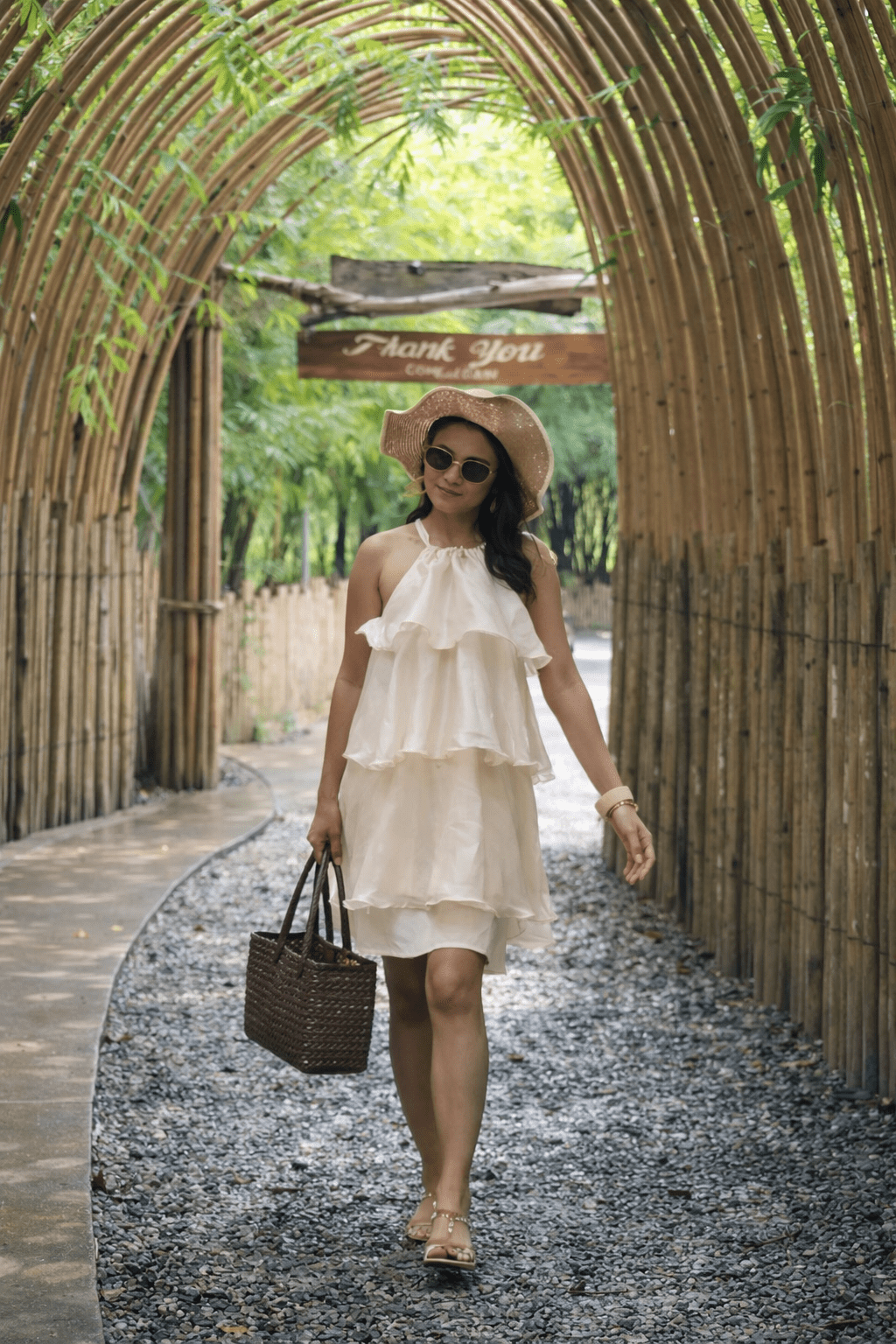 Amelia Organza Halterneck Mini Dress