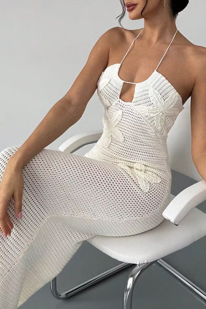Daniela Cutout Halter Dress