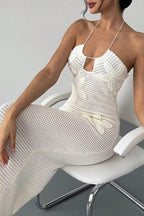 Daniela Cutout Halter Dress