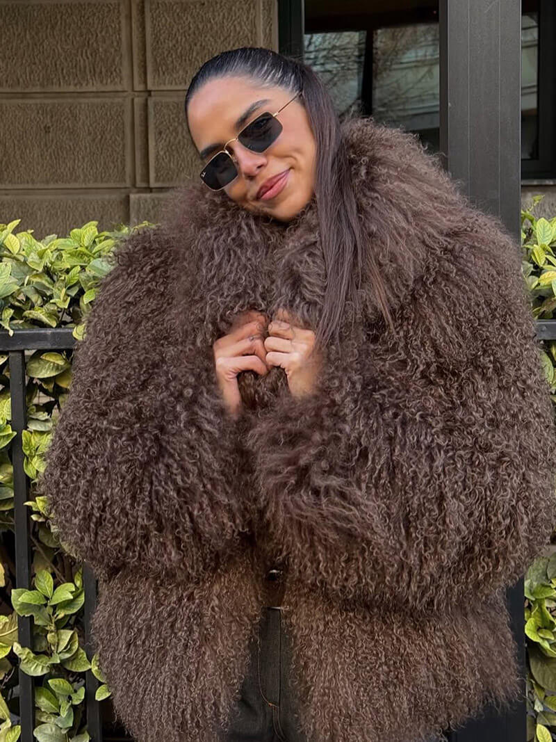 Afroza Faux Fur Coat