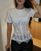 Suzette Lace Corset Top