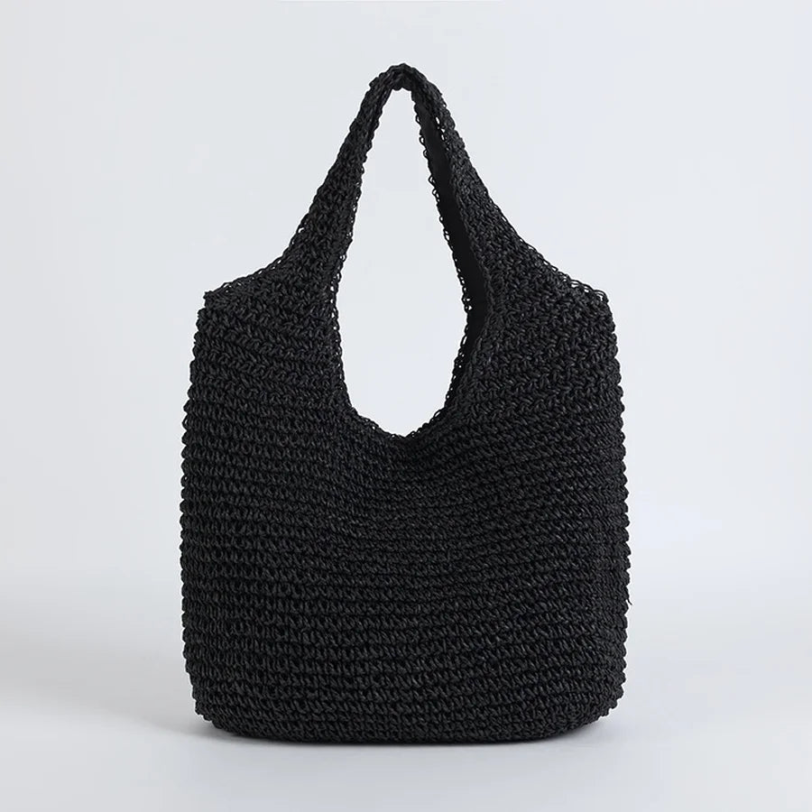 Svea Woven Rattan Tote Bag