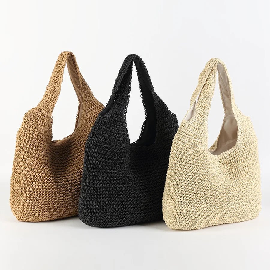 Svea Woven Rattan Tote Bag