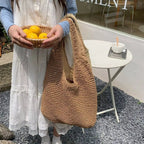 Svea Woven Rattan Tote Bag