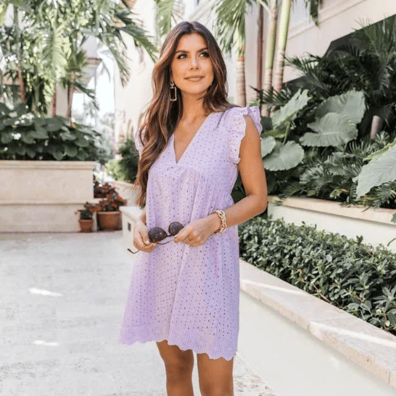 Sylvie V-Neck Sleeveless Mini Dress