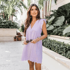 Sylvie V-Neck Sleeveless Mini Dress