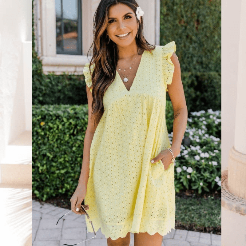 Sylvie V-Neck Sleeveless Mini Dress