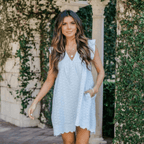 Sylvie V-Neck Sleeveless Mini Dress