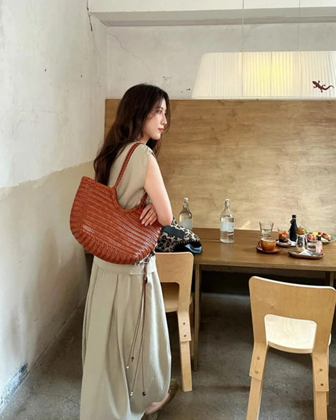 Tatum Handwoven Leather Tote Bag