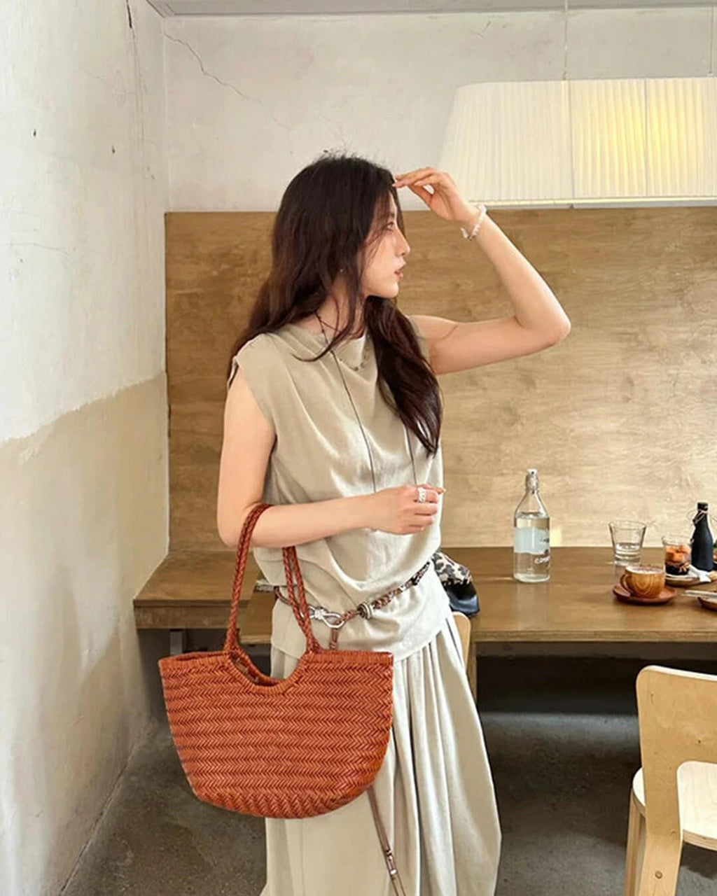 Tatum Handwoven Leather Tote Bag