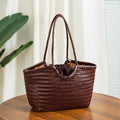 Tatum Handwoven Leather Tote Bag
