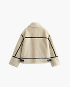 Ahela Boucle Bomber Jacket