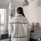 Ahela Boucle Bomber Jacket