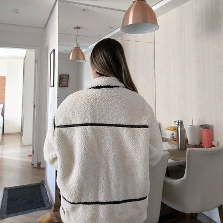 Ahela Boucle Bomber Jacket