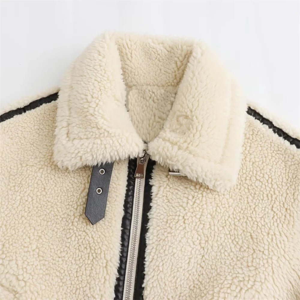 Ahela Boucle Bomber Jacket