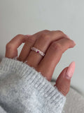 Ahelia Gradient Rhinestone Band Ring