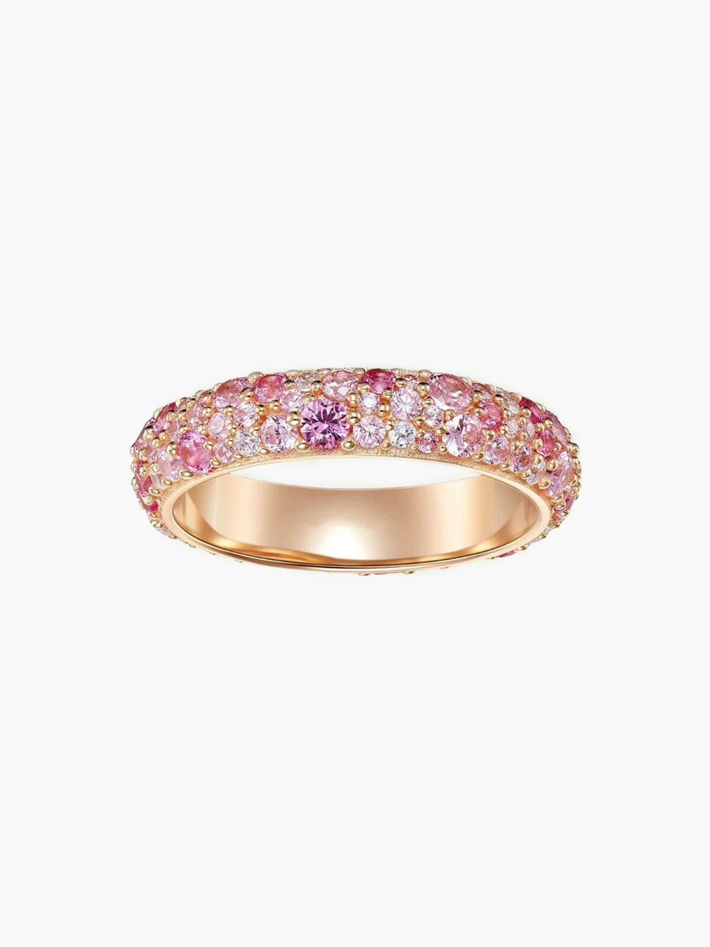Ahelia Gradient Rhinestone Band Ring