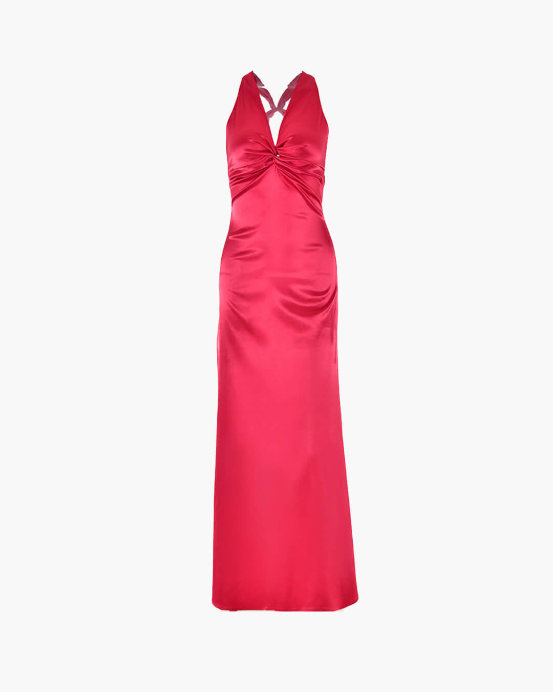 Venus Satin Open Back Maxi Dress
