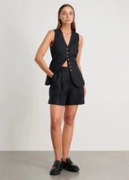 Bea Tailored Vest and Shorts Set