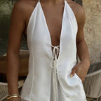 Vita Lace-Up Shorts Set