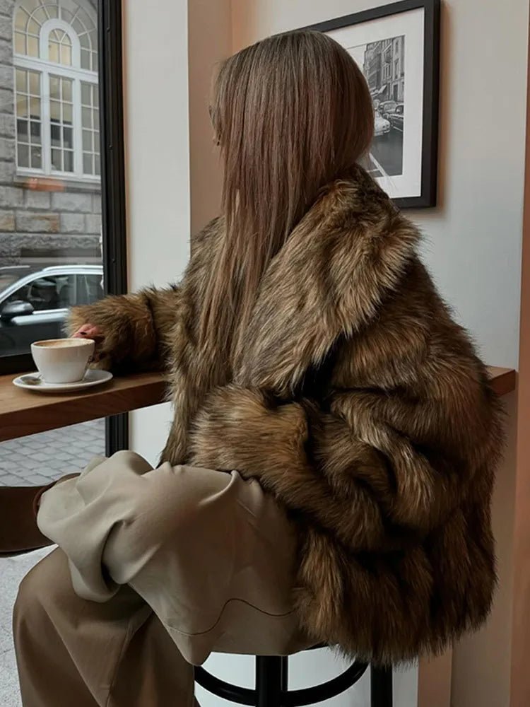 Ahlam Oversized Faux Fur Coat