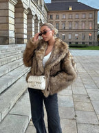 Ahlam Oversized Faux Fur Coat