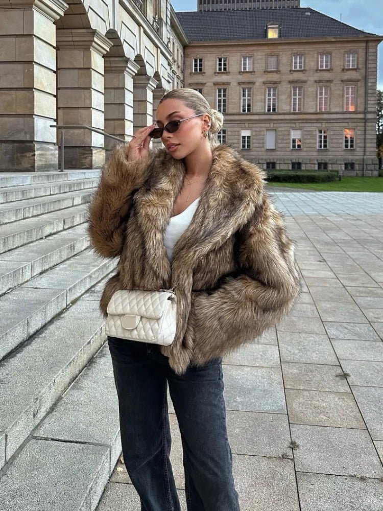 Ahlam Oversized Faux Fur Coat