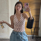 Wren Polka Dot Off-Shoulder Tank Top