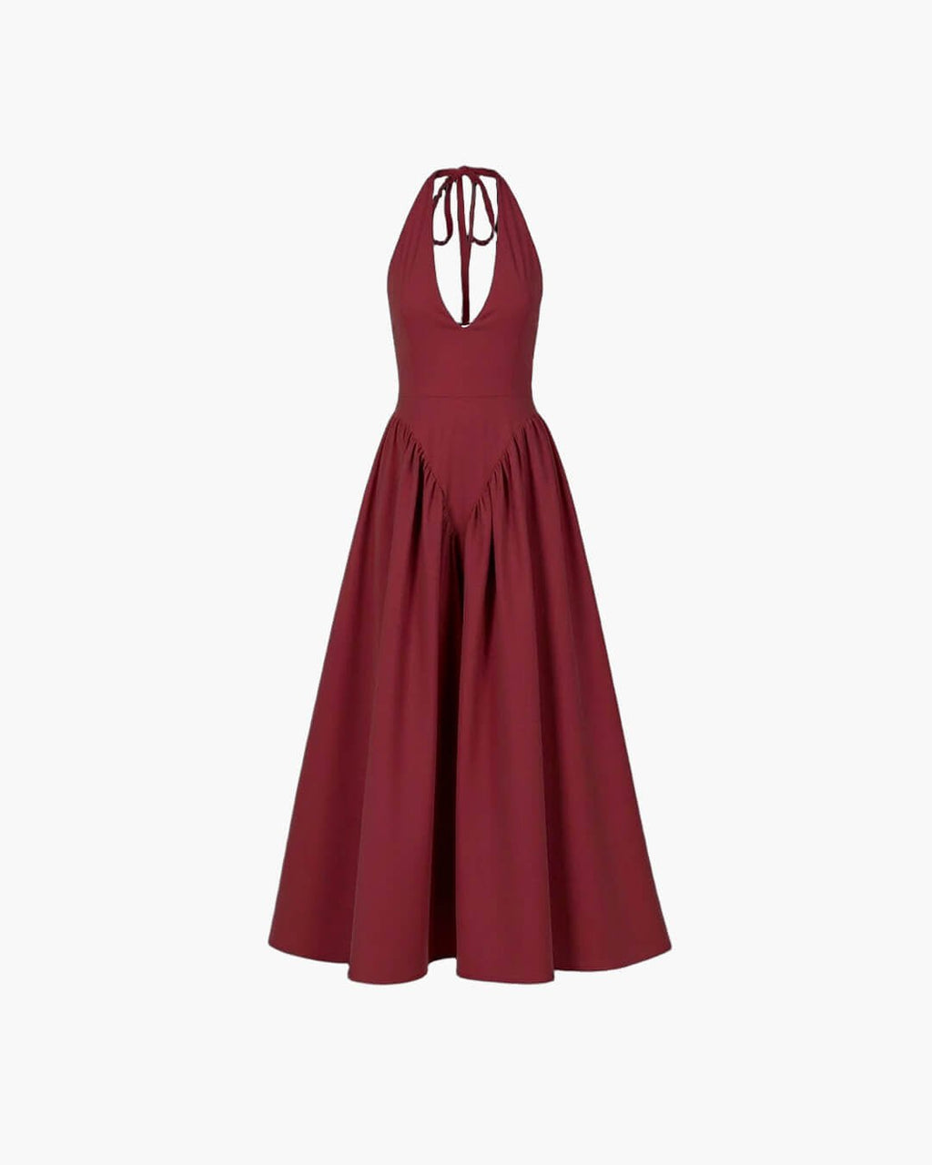 Ximena Deep Neck Maxi Dress