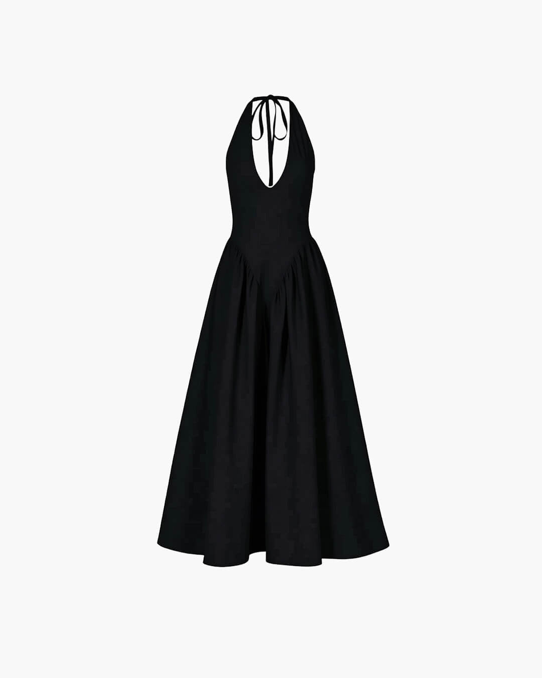 Ximena Deep Neck Maxi Dress