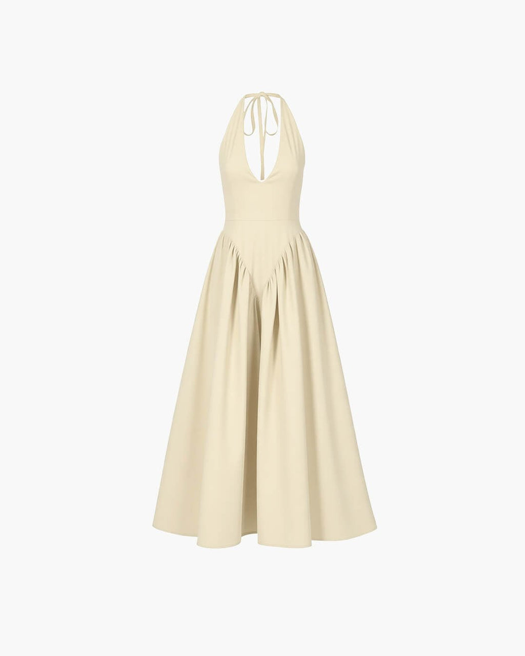 Ximena Deep Neck Maxi Dress