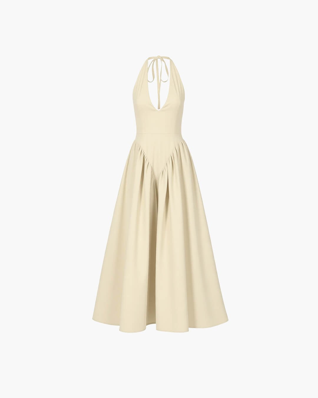 Ximena Deep Neck Maxi Dress
