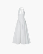 Ximena Deep Neck Maxi Dress