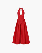 Ximena Deep Neck Maxi Dress