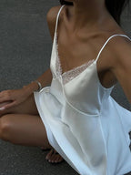 Zinnia Satin Mini Cami Dress